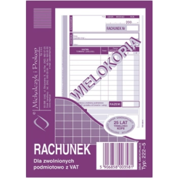 Rachunek (pion) A6 222-5